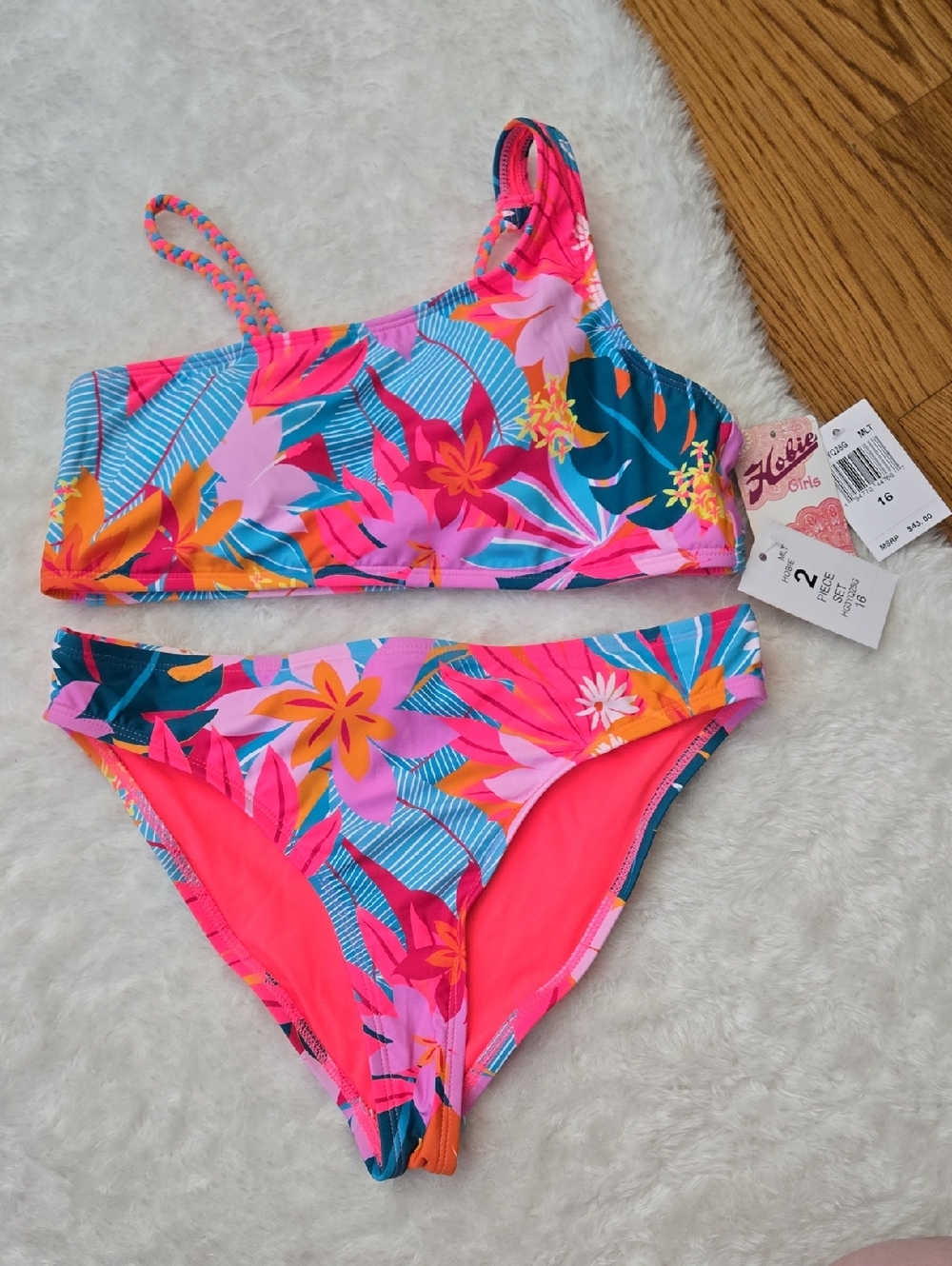 Hobie Bikini Set, Girls Size 16, New With Tags